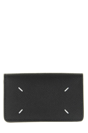 'Four Stitches' card holder Black