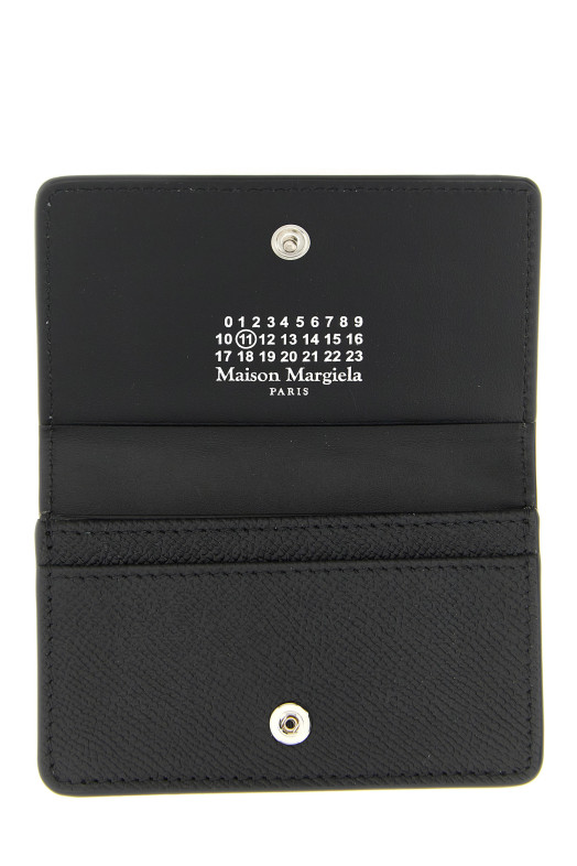 'Four Stitches' card holder Black