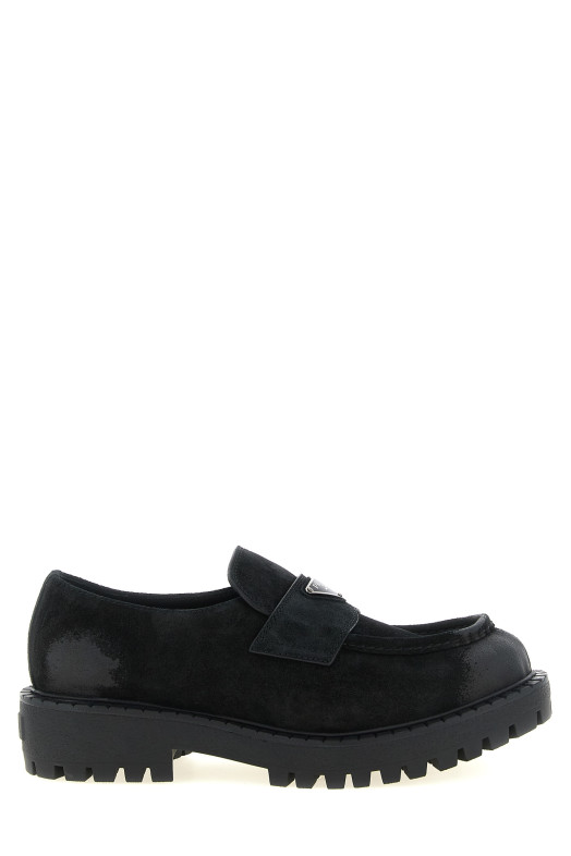 Suede loafers Black