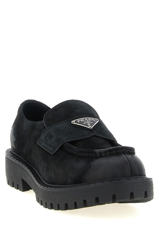 Suede loafers Black