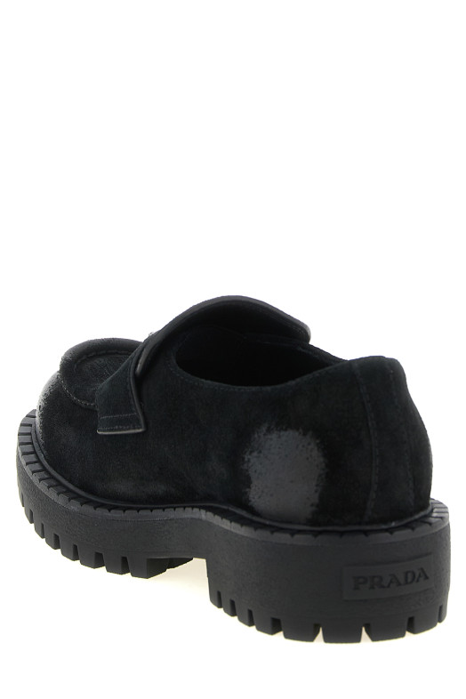 Suede loafers Black