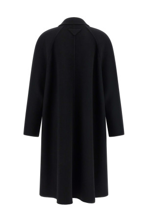 Однобортне пальто, чорне PRADA P642TESOOO179BF0002
