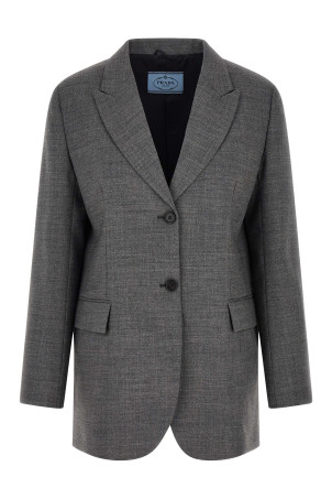 Single-breasted blazer Gray