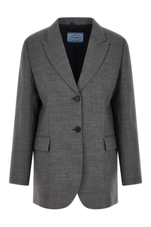 Single-breasted blazer Gray