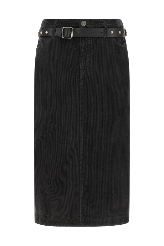 Corduroy skirt Black