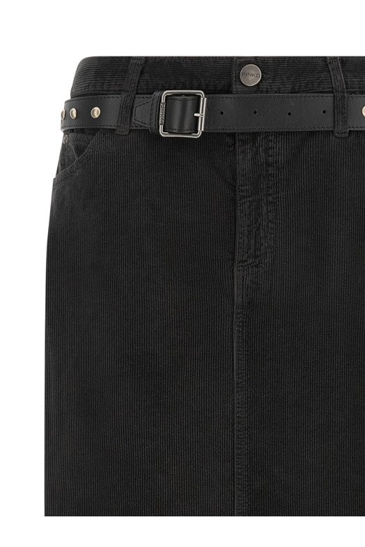 Corduroy skirt Black