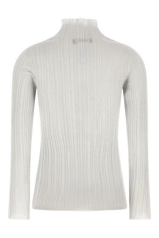 Lamé thread sweater Gray