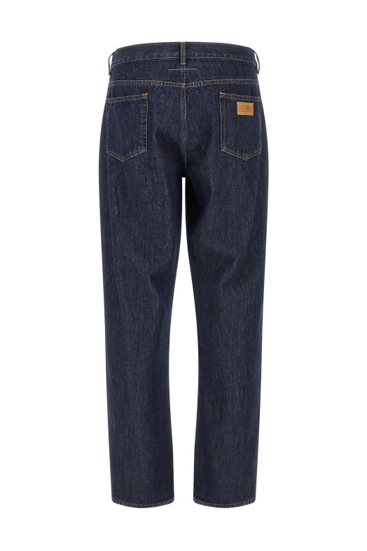 Джинсы с вставками из лоскутков, синие MM6 MAISON MARGIELA SH0LA0043M30055967
