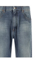  Джинсы с прямыми брючинами, синие MM6 MAISON MARGIELA SH0LA0039M30058965