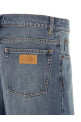  Джинсы с прямыми брючинами, синие MM6 MAISON MARGIELA SH0LA0039M30058965