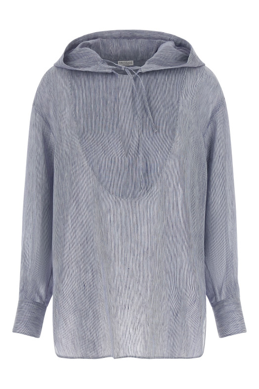 Hooded shirt BLUE