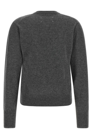 Свитер из шерсти с узором «твист», серый MAISON MARGIELA S51HL0055M13302859