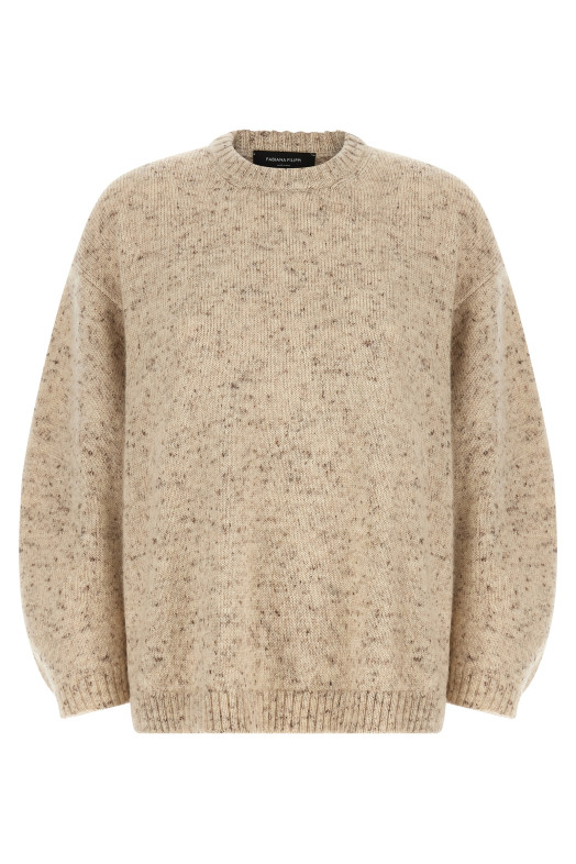 Melange wool sweater Pink