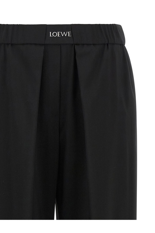 Брюки с резинкой, черные LOEWE S359Y04XJD1100