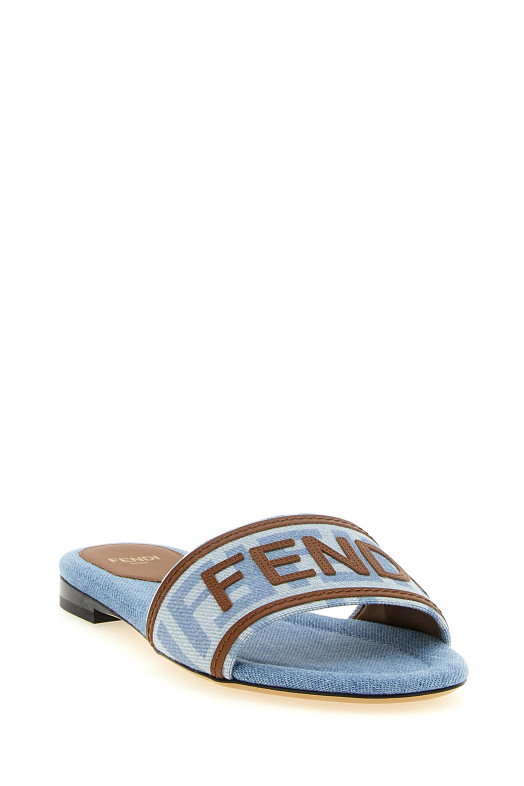 Джинсовые сандалии СИНИЕ FENDI 8R8092AY2ZF1XIA