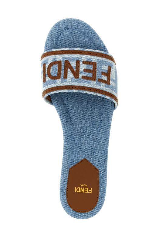 Джинсовые сандалии СИНИЕ FENDI 8R8092AY2ZF1XIA