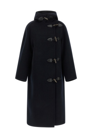 'Duffle' reversible coat with alamari Blue