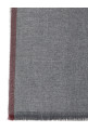 Diagonal wool and cashmere scarf  Gray