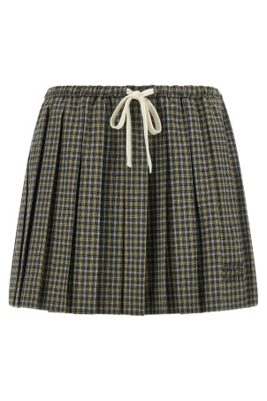 Tartan pleated skirt Multicolor