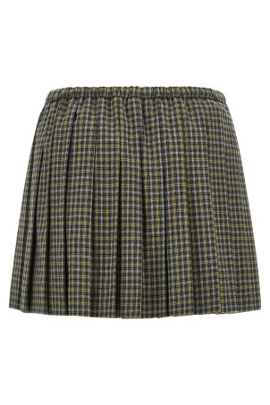 Tartan pleated skirt Multicolor