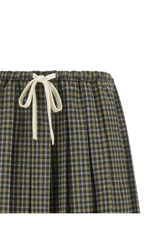 Tartan pleated skirt Multicolor