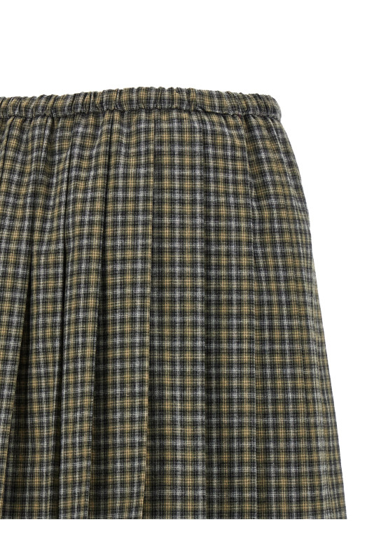 Tartan pleated skirt Multicolor