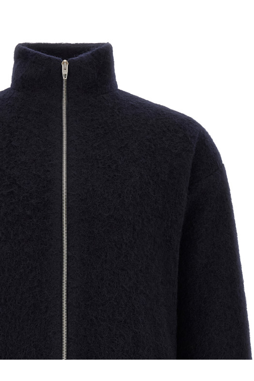 Світшот на блискавці, синій JIL SANDER J22HG0116J20379403