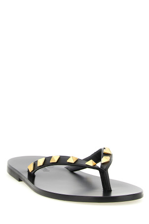 Сандалии Valentino Garavani «Rockstud», черные W2S0QD3MRI0NO