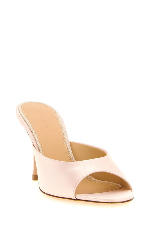 Атласные туфли-муле розового цвета MAGDA BUTRYM 506726PINK