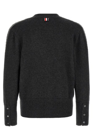 Кардиган «2-в-1» з ефектом ілюзії, сірий THOM BROWNE MKC650AY1018982