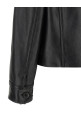 Leather and suede jacket Black