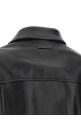 Leather and suede jacket Black