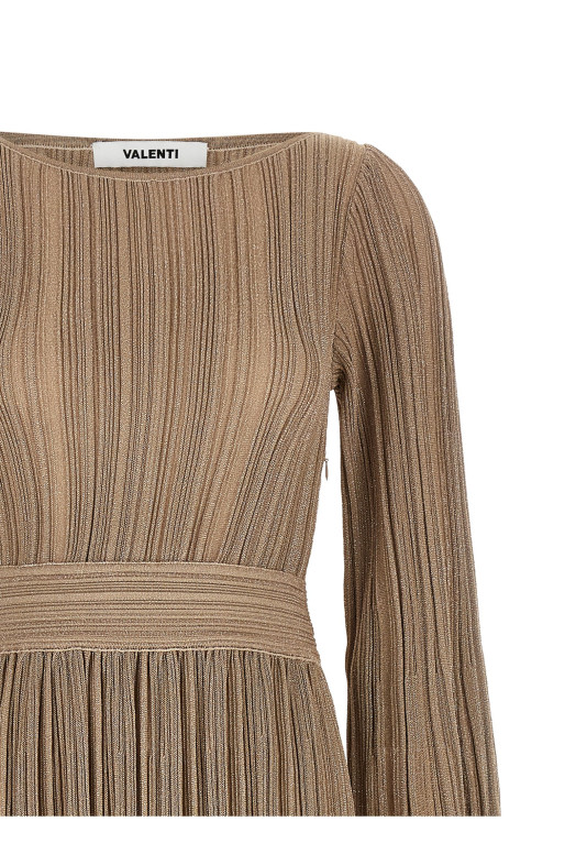 'Lilas' long dress Gold
