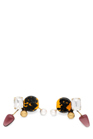 Ручно розписані сережки, різнокольорові DRIES VAN NOTEN  2621382370049980