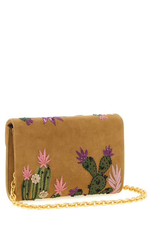 'Queen Mid Spinoza' clutch  Beige