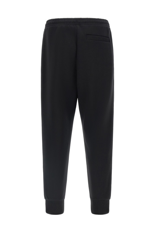 Хлопковые брюки черного цвета HUGO BOSS 50565748001
