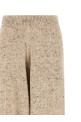 Buttoned yarn pants Beige