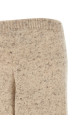 Buttoned yarn pants Beige