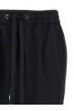 Logo plaque pants Black