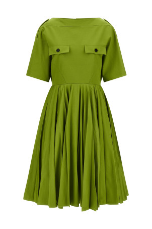 Брюки-чиносы зеленого цвета PRADA P3S12GSOOO10YPF0613