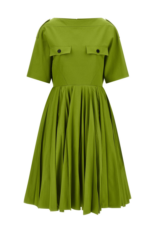 Брюки-чиносы зеленого цвета PRADA P3S12GSOOO10YPF0613