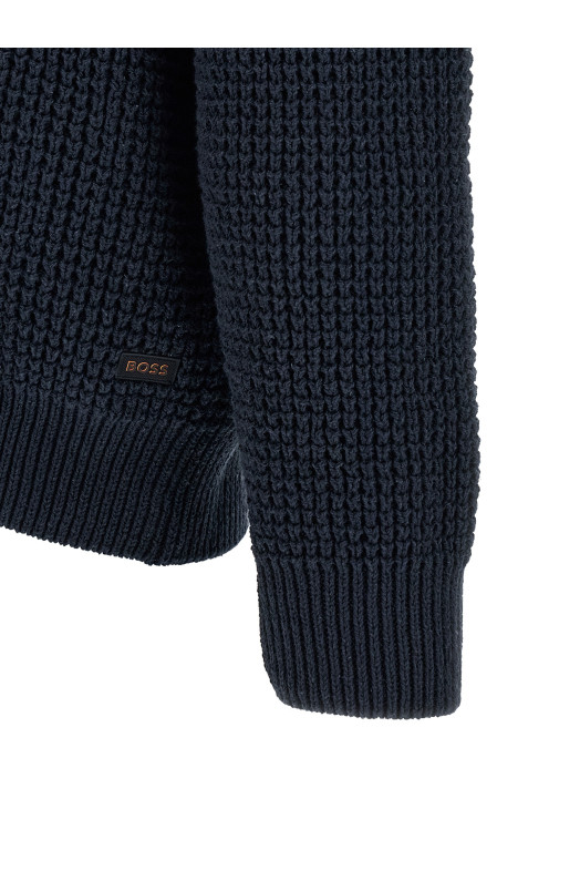 Кардиган «Соты», синий HUGO BOSS 50565141404