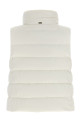 Technical satin vest White