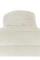 Technical satin vest White