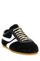 Замшевые кроссовки черно-серые DRIES VAN NOTEN  2621317000133998