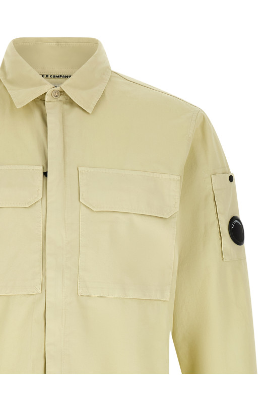 'Lens' overshirt Beige