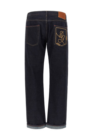 Джинси DG з вишивкою, сині DOLCE & GABBANA GP14JZG8NM1S9001