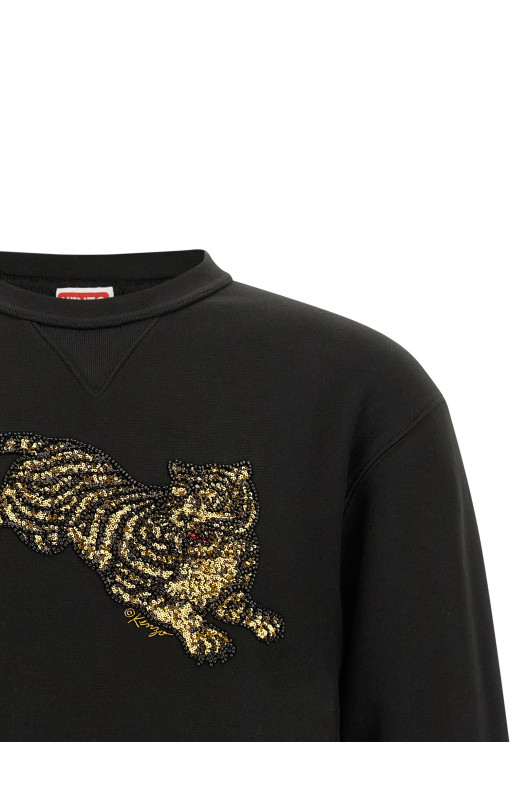 Толстовка «KENZO Jumping Tiger», черная FG65SW2774MJ99J