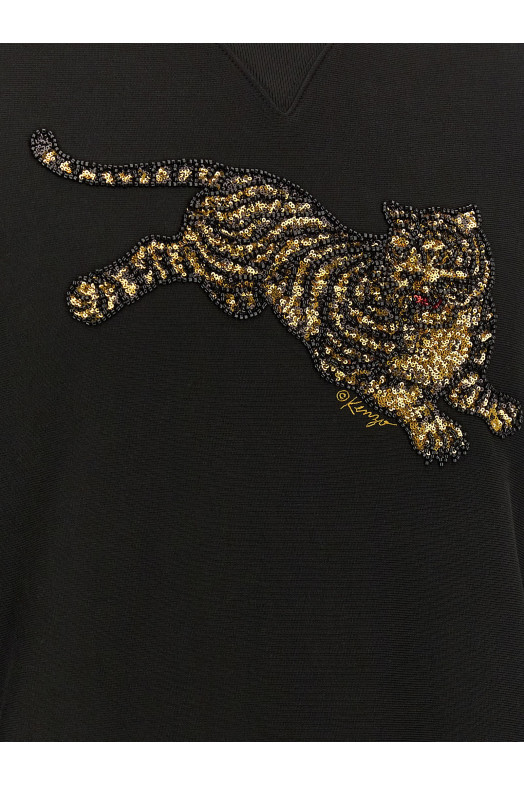 Толстовка «KENZO Jumping Tiger», черная FG65SW2774MJ99J