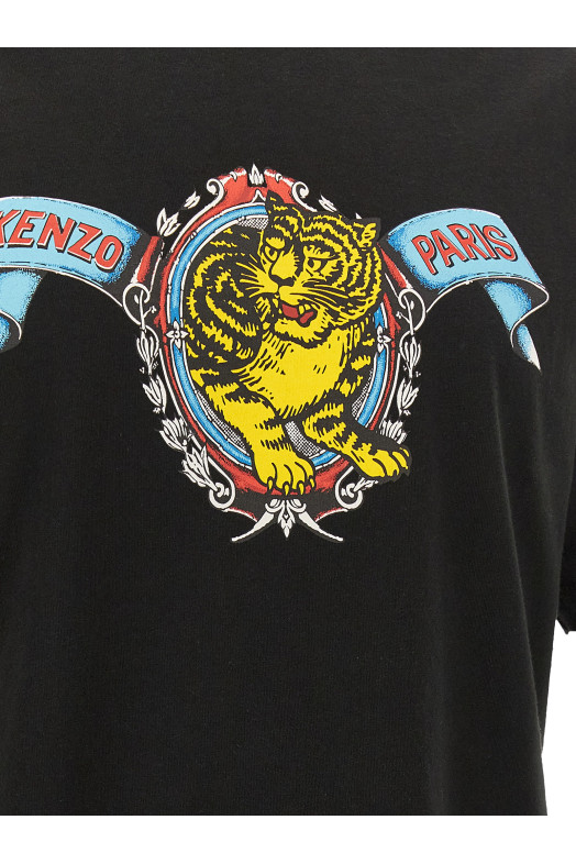 'KENZO Jumping Tiger' T-shirt Black